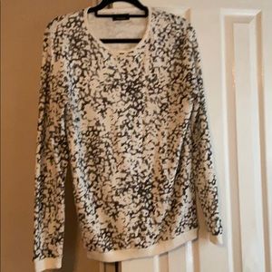 Black and white life weight sweater